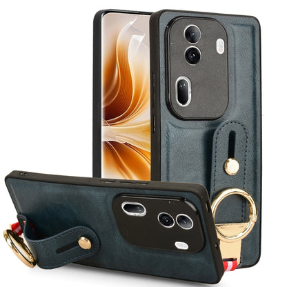 Wristband Leather Back Phone Case, For OPPO Reno11 Pro, For OPPO Find X7 Ultra, For OPPO A79 5G Global / A2, For OPPO K11 5G