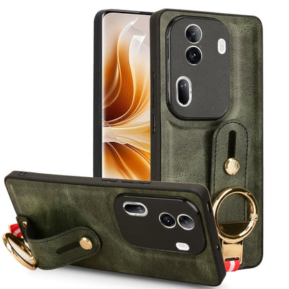 Wristband Leather Back Phone Case, For OPPO Reno11 Pro, For OPPO Find X7 Ultra, For OPPO A79 5G Global / A2, For OPPO K11 5G