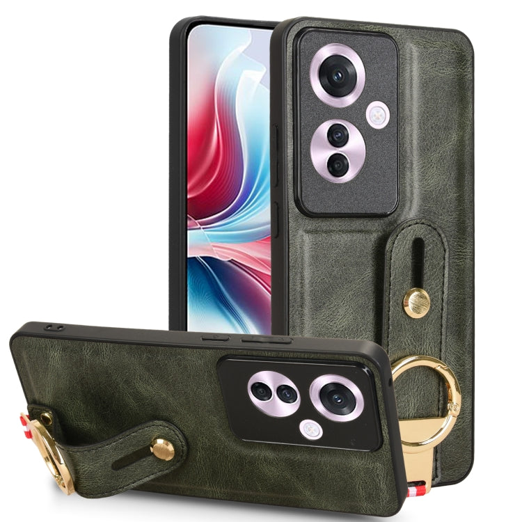 Wristband Leather Back Phone Case, For OPPO Reno12 5G Global, For OPPO Reno11 F / F25 Pro, For OPPO Find X7, For OPPO Reno11 5G Global