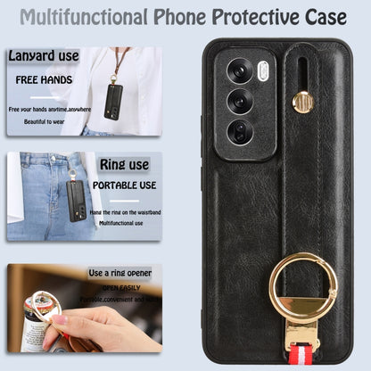 Wristband Leather Back Phone Case, For OPPO Reno12 5G Global, For OPPO Reno11 F / F25 Pro, For OPPO Find X7, For OPPO Reno11 5G Global