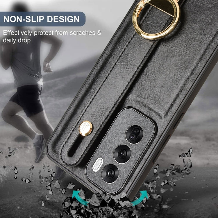 Wristband Leather Back Phone Case, For OPPO Reno12 5G Global, For OPPO Reno11 F / F25 Pro, For OPPO Find X7, For OPPO Reno11 5G Global