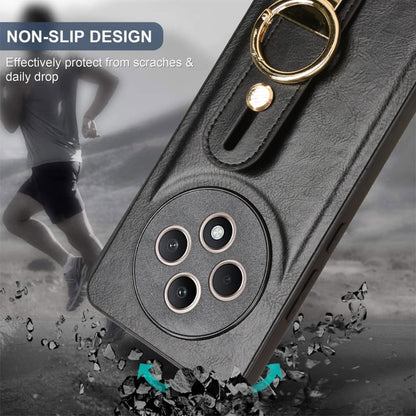 Wristband Leather Back Phone Case, For OPPO Reno12 F 5G, For OPPO A3 Pro India, For OPPO Reno11 PJH110, For OPPO Reno12 Pro 5G Global
