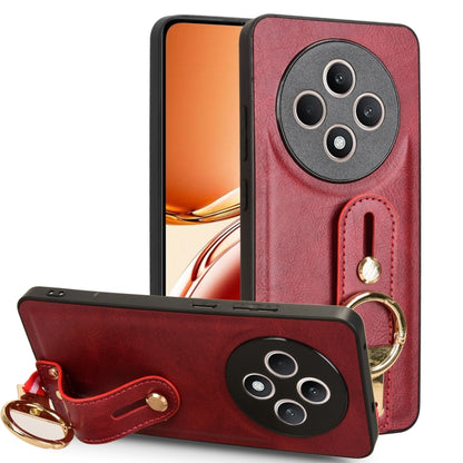 Wristband Leather Back Phone Case, For OPPO Reno12 F 5G, For OPPO A3 Pro India, For OPPO Reno11 PJH110, For OPPO Reno12 Pro 5G Global