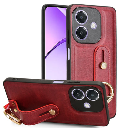 Wristband Leather Back Phone Case, For OPPO Reno13 F 5G, For OPPO Find X8, For OPPO K12x 5G / A3 Pro Global, For OPPO A3x 5G