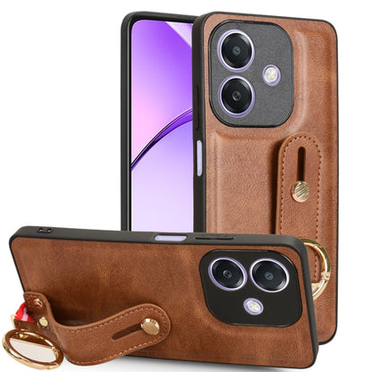 Wristband Leather Back Phone Case, For OPPO Reno13 F 5G, For OPPO Find X8, For OPPO K12x 5G / A3 Pro Global, For OPPO A3x 5G