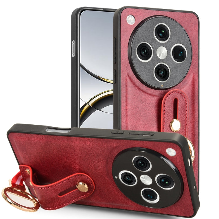 Wristband Leather Back Phone Case, For OPPO Reno10 /10 Pro 5G Global, For OPPO A78 4G, For OPPO K11X 5G, For OPPO Find X8 Pro