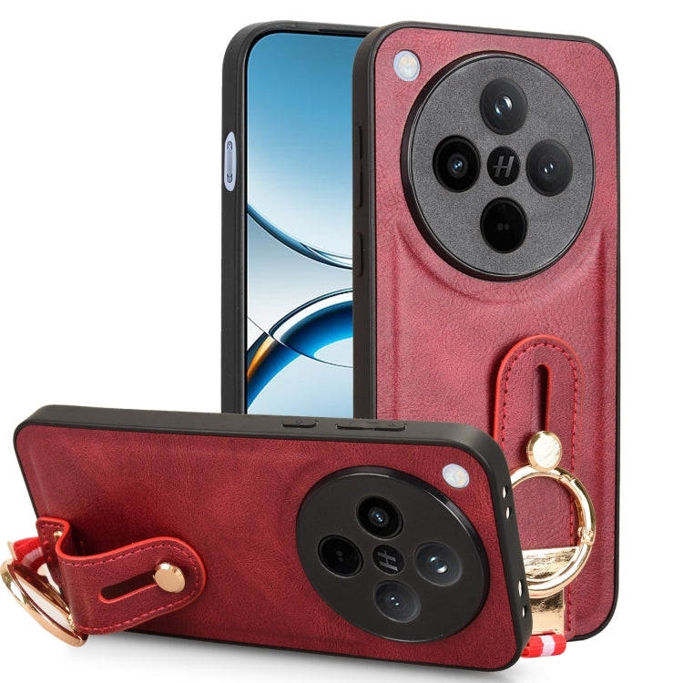Wristband Leather Back Phone Case, For OPPO Reno13 F 5G, For OPPO Find X8, For OPPO K12x 5G / A3 Pro Global, For OPPO A3x 5G