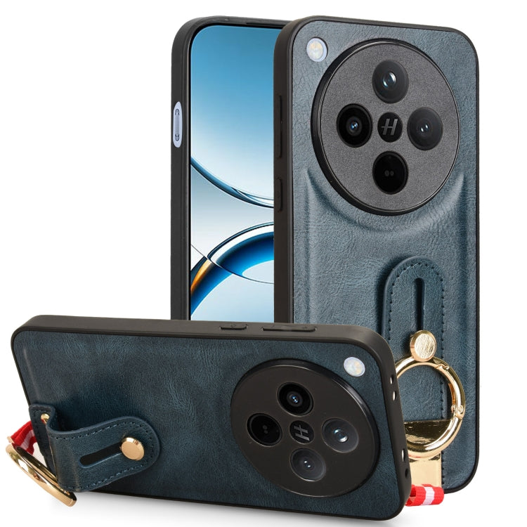 Wristband Leather Back Phone Case, For OPPO Reno13 F 5G, For OPPO Find X8, For OPPO K12x 5G / A3 Pro Global, For OPPO A3x 5G
