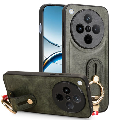Wristband Leather Back Phone Case, For OPPO Reno13 F 5G, For OPPO Find X8, For OPPO K12x 5G / A3 Pro Global, For OPPO A3x 5G