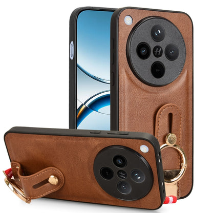 Wristband Leather Back Phone Case, For OPPO Reno13 F 5G, For OPPO Find X8, For OPPO K12x 5G / A3 Pro Global, For OPPO A3x 5G