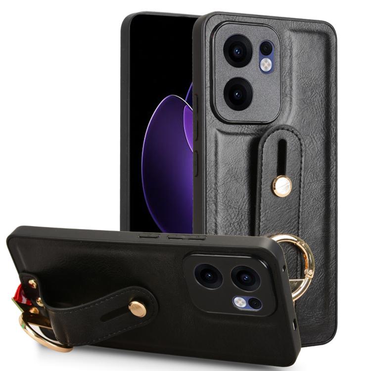 Wristband Leather Back Phone Case, For OPPO Reno13 F 5G, For OPPO Find X8, For OPPO K12x 5G / A3 Pro Global, For OPPO A3x 5G