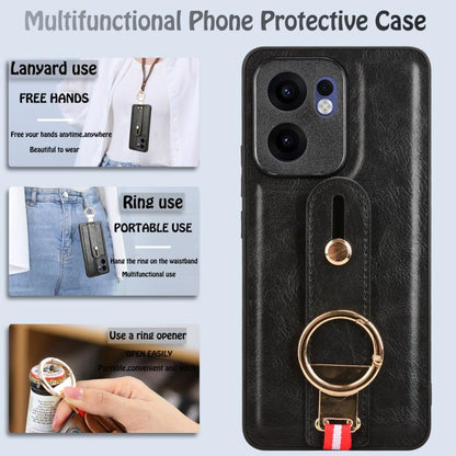 Wristband Leather Back Phone Case, For OPPO Reno13 F 5G, For OPPO Find X8, For OPPO K12x 5G / A3 Pro Global, For OPPO A3x 5G