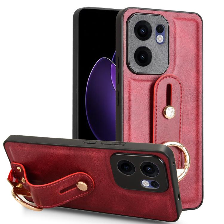 Wristband Leather Back Phone Case, For OPPO Reno13 F 5G, For OPPO Find X8, For OPPO K12x 5G / A3 Pro Global, For OPPO A3x 5G