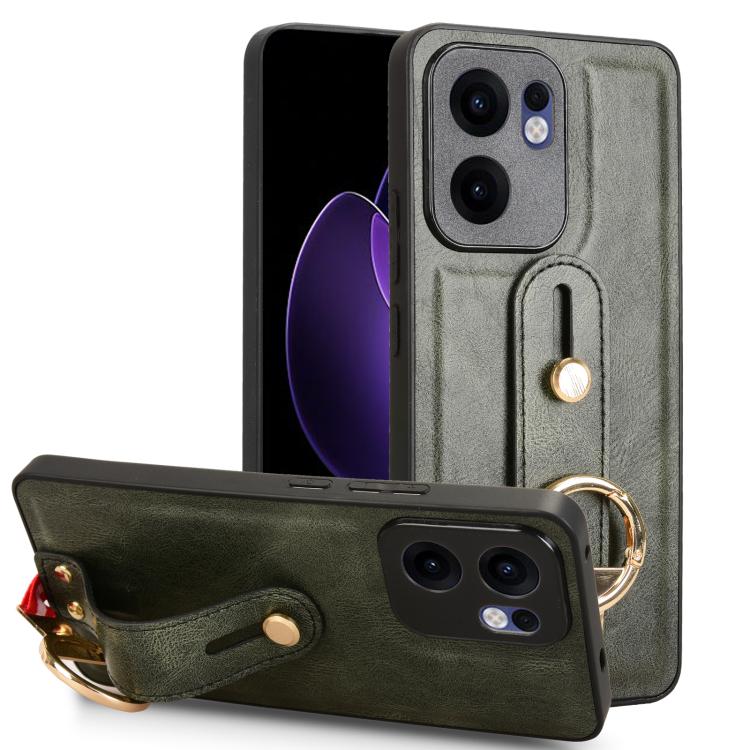 Wristband Leather Back Phone Case, For OPPO Reno13 F 5G, For OPPO Find X8, For OPPO K12x 5G / A3 Pro Global, For OPPO A3x 5G