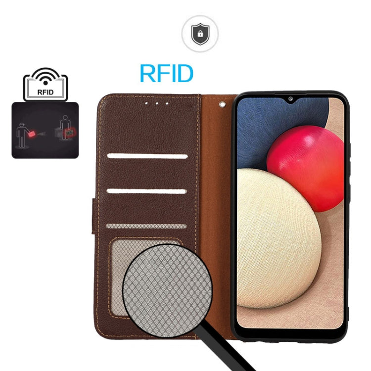 KHAZNEH Litchi Texture Leather RFID Phone Case, For OnePlus 12, For OnePlus Ace 2 Pro, For OnePlus Nord 3 / Ace 2V