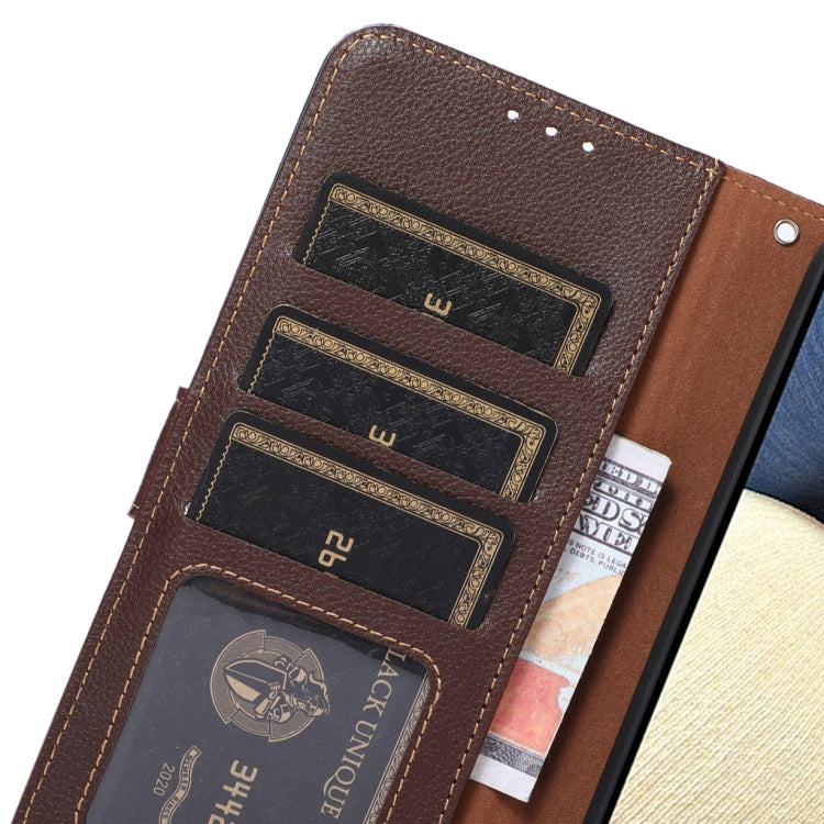 KHAZNEH Litchi Texture Leather RFID Phone Case, For OnePlus 12, For OnePlus Ace 2 Pro, For OnePlus Nord 3 / Ace 2V