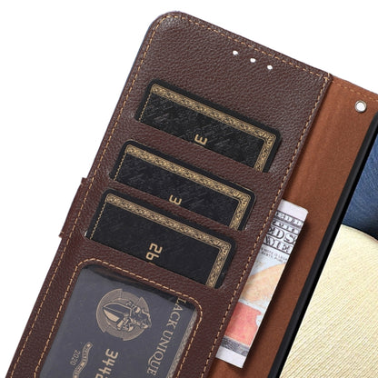 KHAZNEH Litchi Texture Leather RFID Phone Case, For OnePlus 12, For OnePlus Ace 2 Pro, For OnePlus Nord 3 / Ace 2V