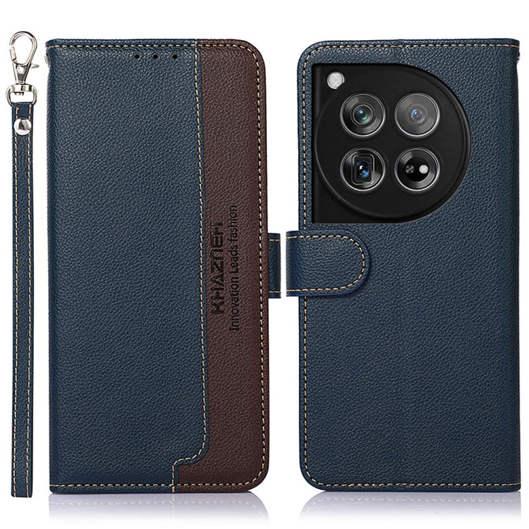 KHAZNEH Litchi Texture Leather RFID Phone Case, For OnePlus 12, For OnePlus Ace 2 Pro, For OnePlus Nord 3 / Ace 2V