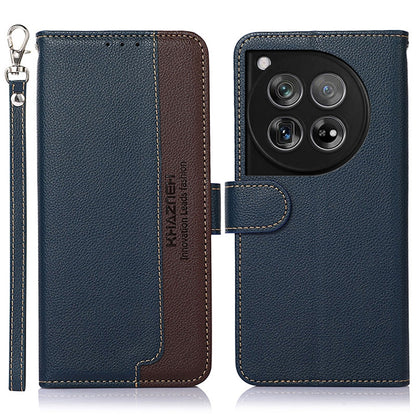 KHAZNEH Litchi Texture Leather RFID Phone Case, For OnePlus 12, For OnePlus Ace 2 Pro, For OnePlus Nord 3 / Ace 2V