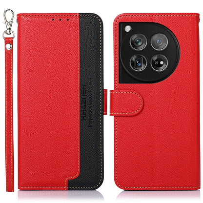 KHAZNEH Litchi Texture Leather RFID Phone Case, For OnePlus 12, For OnePlus Ace 2 Pro, For OnePlus Nord 3 / Ace 2V