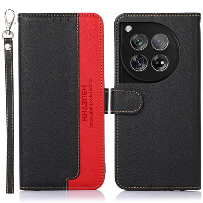 KHAZNEH Litchi Texture Leather RFID Phone Case, For OnePlus 12, For OnePlus Ace 2 Pro, For OnePlus Nord 3 / Ace 2V