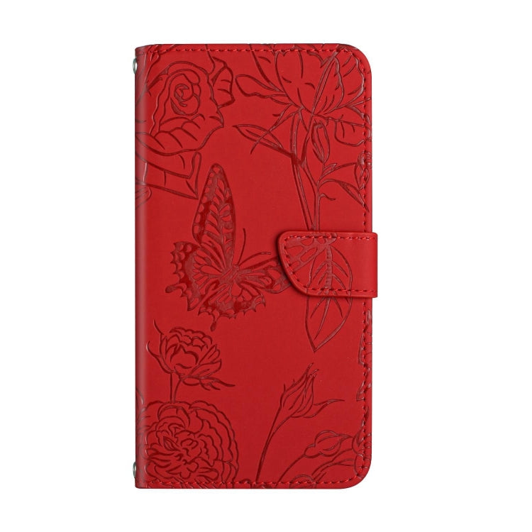 Skin Feel Butterfly Peony Embossed Leather Phone Case, For OnePlus 12R 5G Global, For OnePlus 12 5G Global, For OnePlus Nord CE 3 Lite