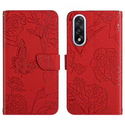 Skin Feel Butterfly Peony Embossed Leather Phone Case, For OnePlus Nord 6 5G, For OnePlus 15R, For OnePlus 15 5G, For OnePlus Nord 5 5G / Ace 5 Ultra