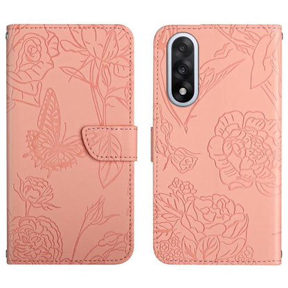 Skin Feel Butterfly Peony Embossed Leather Phone Case, For OnePlus Nord 6 5G, For OnePlus 15R, For OnePlus 15 5G, For OnePlus Nord 5 5G / Ace 5 Ultra