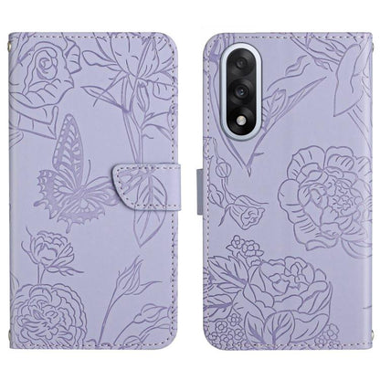 Skin Feel Butterfly Peony Embossed Leather Phone Case, For OnePlus Nord 6 5G, For OnePlus 15R, For OnePlus 15 5G, For OnePlus Nord 5 5G / Ace 5 Ultra