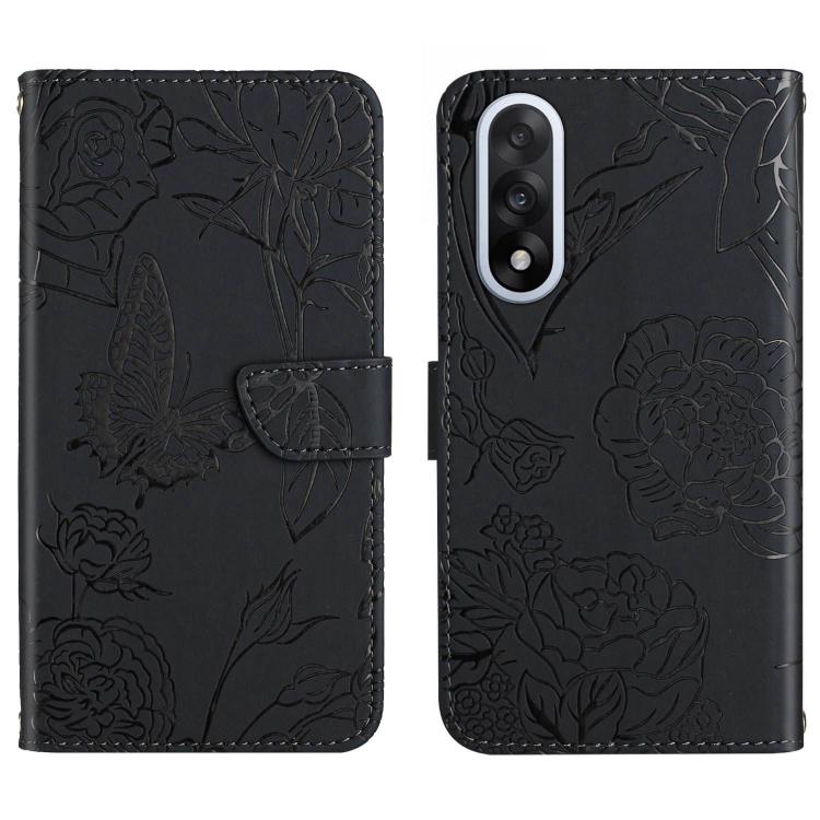 Skin Feel Butterfly Peony Embossed Leather Phone Case, For OnePlus Nord 6 5G, For OnePlus 15R, For OnePlus 15 5G, For OnePlus Nord 5 5G / Ace 5 Ultra
