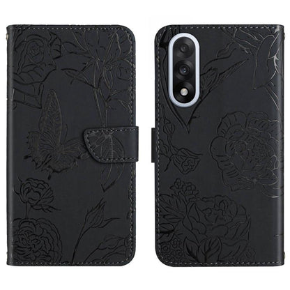 Skin Feel Butterfly Peony Embossed Leather Phone Case, For OnePlus Nord 6 5G, For OnePlus 15R, For OnePlus 15 5G, For OnePlus Nord 5 5G / Ace 5 Ultra