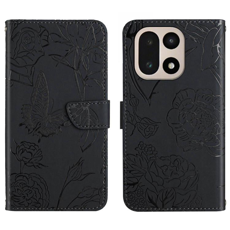 Skin Feel Butterfly Peony Embossed Leather Phone Case, For OnePlus Nord 6 5G, For OnePlus 15R, For OnePlus 15 5G, For OnePlus Nord 5 5G / Ace 5 Ultra