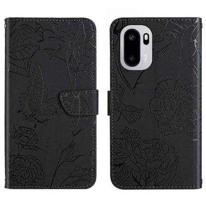 Skin Feel Butterfly Peony Embossed Leather Phone Case, For OnePlus Nord 6 5G, For OnePlus 15R, For OnePlus 15 5G, For OnePlus Nord 5 5G / Ace 5 Ultra