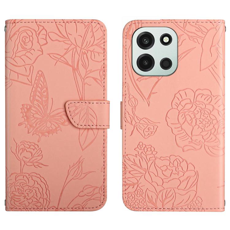 Skin Feel Butterfly Peony Embossed Leather Phone Case, For OnePlus Nord 6 5G, For OnePlus 15R, For OnePlus 15 5G, For OnePlus Nord 5 5G / Ace 5 Ultra