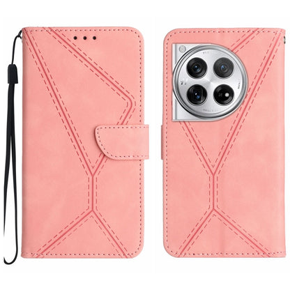 Stitching Embossed Leather Phone Case, For OnePlus Nord 4 5G, For OnePlus Nord CE4, For OnePlus 12R 5G Global, For OnePlus 12 5G Global