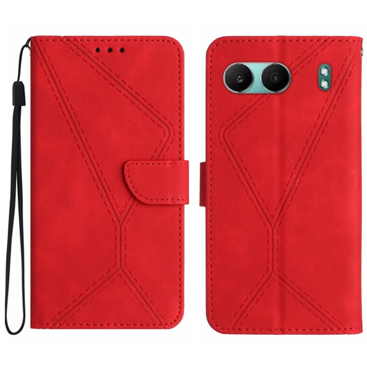 Stitching Embossed Leather Phone Case, For OnePlus Nord 4 5G, For OnePlus Nord CE4, For OnePlus 12R 5G Global, For OnePlus 12 5G Global