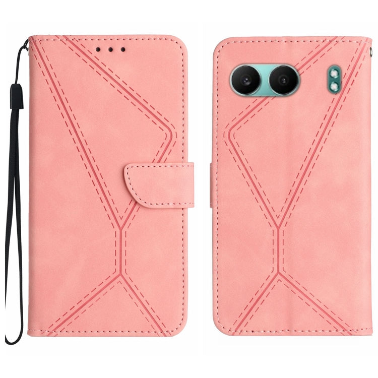 Stitching Embossed Leather Phone Case, For OnePlus Nord 4 5G, For OnePlus Nord CE4, For OnePlus 12R 5G Global, For OnePlus 12 5G Global