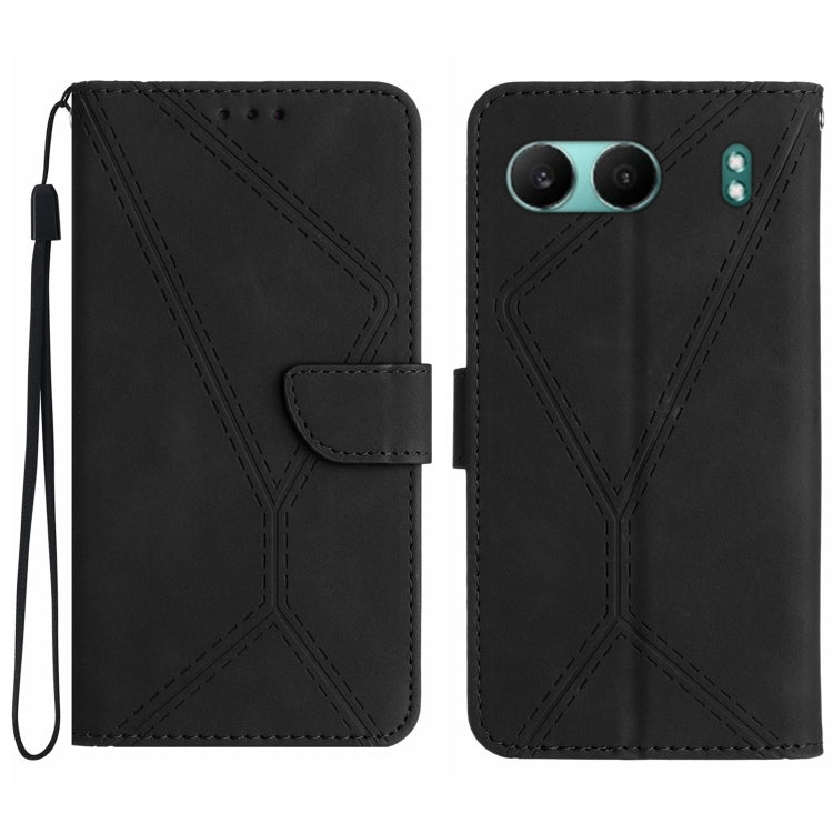 Stitching Embossed Leather Phone Case, For OnePlus Nord 4 5G, For OnePlus Nord CE4, For OnePlus 12R 5G Global, For OnePlus 12 5G Global