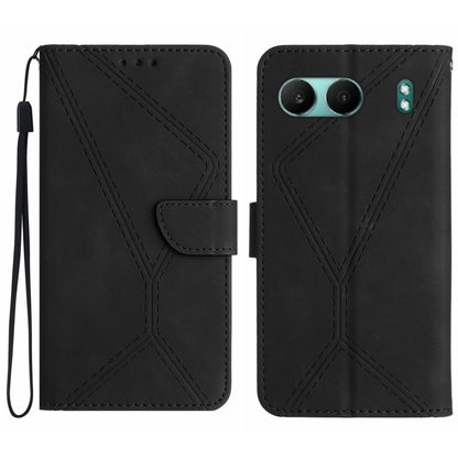 Stitching Embossed Leather Phone Case, For OnePlus Nord 4 5G, For OnePlus Nord CE4, For OnePlus 12R 5G Global, For OnePlus 12 5G Global