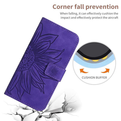Skin Feel Sun Flower Embossed Leather Phone Case with Lanyard, For OnePlus 15 5G, For OnePlus Nord 5 5G / Ace 5 Ultra
