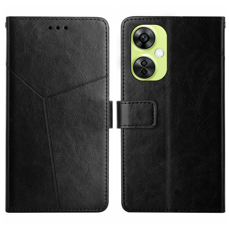 Y-shaped Pattern Flip Leather Phone Case, For OnePlus Nord CE4, For OnePlus 12R 5G Global, For OnePlus 12 5G Global, For OnePlus Nord CE 3 Lite