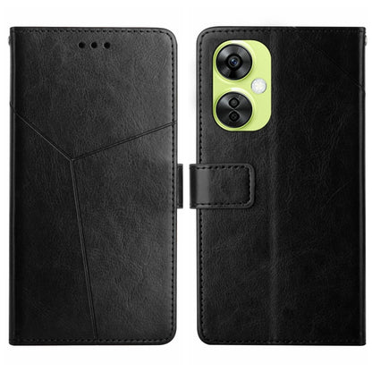 Y-shaped Pattern Flip Leather Phone Case, For OnePlus Nord CE4, For OnePlus 12R 5G Global, For OnePlus 12 5G Global, For OnePlus Nord CE 3 Lite