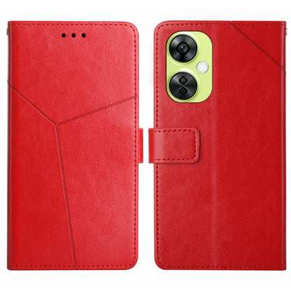 Y-shaped Pattern Flip Leather Phone Case, For OnePlus Nord CE4, For OnePlus 12R 5G Global, For OnePlus 12 5G Global, For OnePlus Nord CE 3 Lite