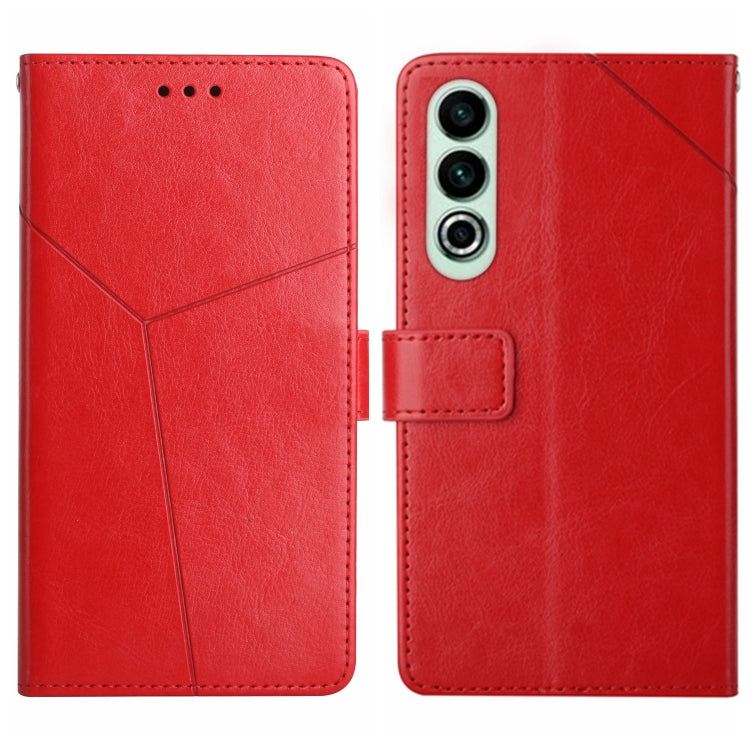 Y-shaped Pattern Flip Leather Phone Case, For OnePlus Nord CE4, For OnePlus 12R 5G Global, For OnePlus 12 5G Global, For OnePlus Nord CE 3 Lite