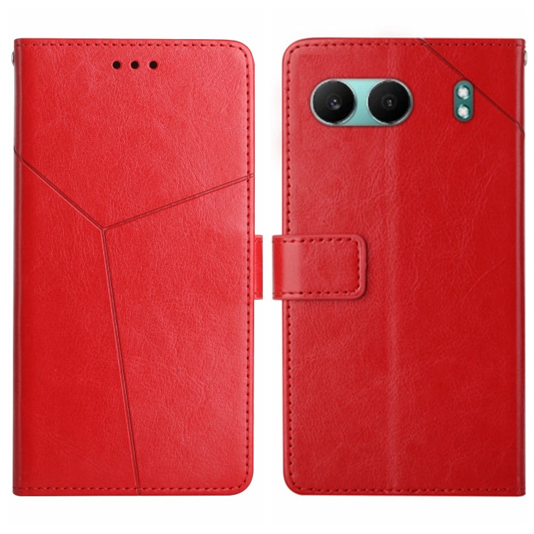 Y-shaped Pattern Flip Leather Phone Case, For OnePlus 13T, For OnePlus 13R, For OnePlus 13, For OnePlus Nord 4 5G