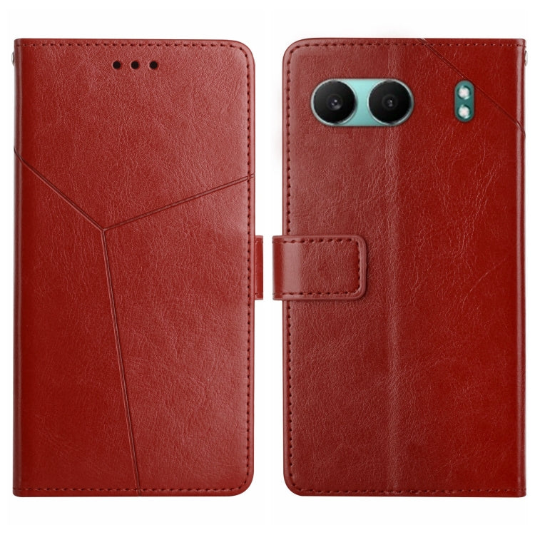 Y-shaped Pattern Flip Leather Phone Case, For OnePlus 13T, For OnePlus 13R, For OnePlus 13, For OnePlus Nord 4 5G