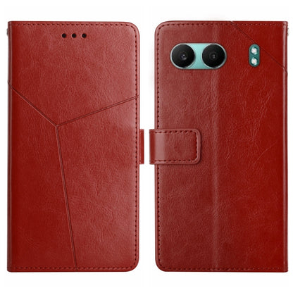 Y-shaped Pattern Flip Leather Phone Case, For OnePlus 13T, For OnePlus 13R, For OnePlus 13, For OnePlus Nord 4 5G