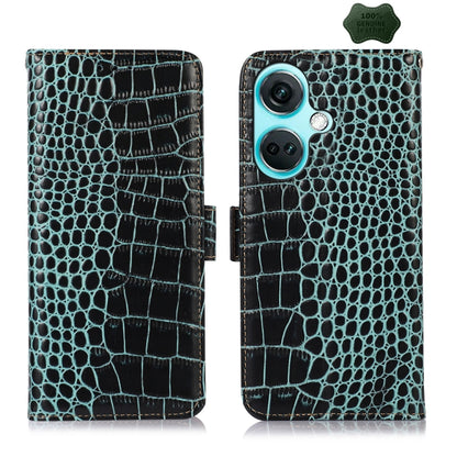 Crocodile Top Layer Cowhide Leather Phone Case, For OnePlus Nord CE4 5G Global, For OnePlus Ace 3 / 12R, For OnePlus Ace 2 Pro, For OnePlus Nord CE3 5G, For OnePlus Nord 3 / Ace 2V