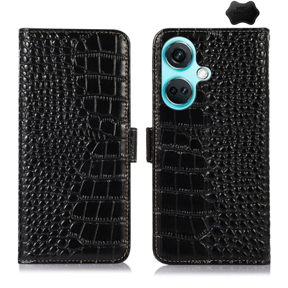 Crocodile Top Layer Cowhide Leather Phone Case, For OnePlus Nord CE4 5G Global, For OnePlus Ace 3 / 12R, For OnePlus Ace 2 Pro, For OnePlus Nord CE3 5G, For OnePlus Nord 3 / Ace 2V