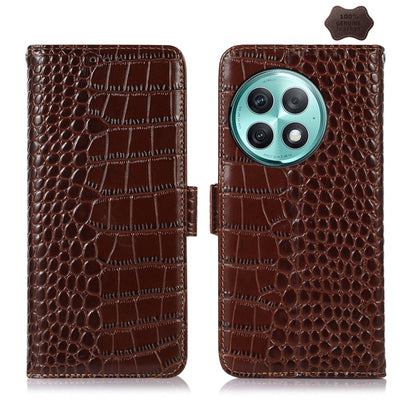 Crocodile Top Layer Cowhide Leather Phone Case, For OnePlus Nord CE4 5G Global, For OnePlus Ace 3 / 12R, For OnePlus Ace 2 Pro, For OnePlus Nord CE3 5G, For OnePlus Nord 3 / Ace 2V